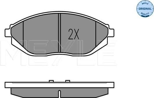 Brake Pad Set, disc brake MEYLE-ORIGINAL: True to OE. 025 252 6817/W - image 2