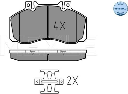Brake Pad Set, disc brake MEYLE-ORIGINAL: True to OE. 025 298 3521
