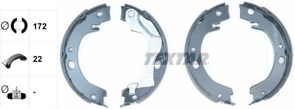 Brake Shoe Set, parking brake 91066500