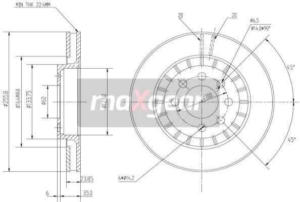 Brake Disc 19-0743 - image 2
