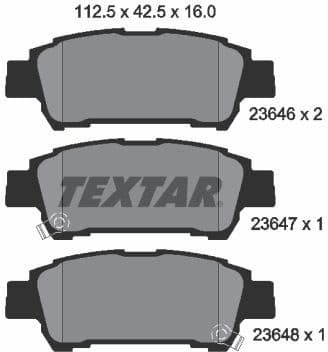 Brake Pad Set, disc brake 2364601