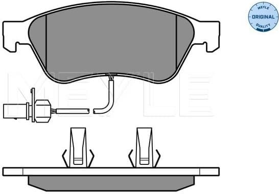 Brake Pad Set, disc brake MEYLE-ORIGINAL: True to OE. 025 238 9620/W