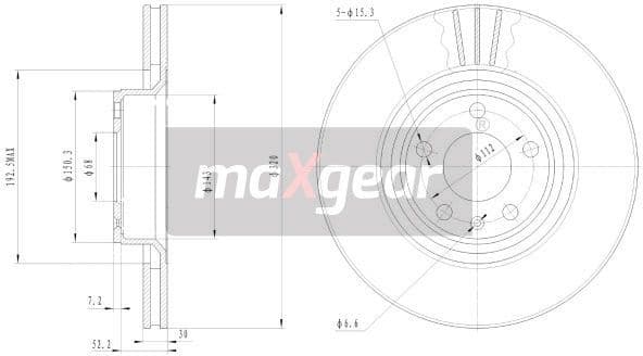 Brake Disc 19-1838 - image 2