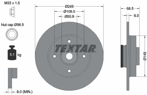 Brake Disc PRO 92133303