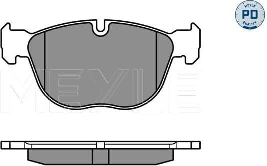 Brake Pad Set, disc brake MEYLE-PD: Advanced performance and design. 025 241 7019/PD - image 2