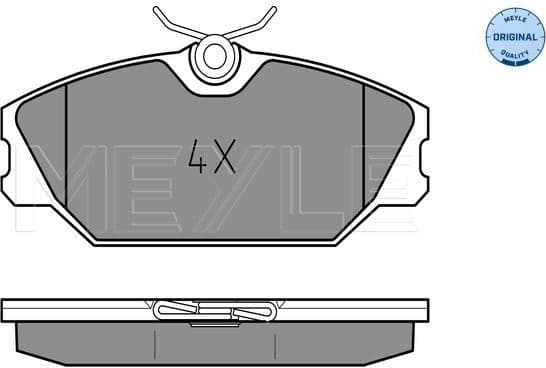 Brake Pad Set, disc brake MEYLE-ORIGINAL: True to OE. 025 231 7218