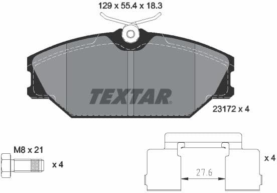 Brake Pad Set, disc brake Q+ 2317203