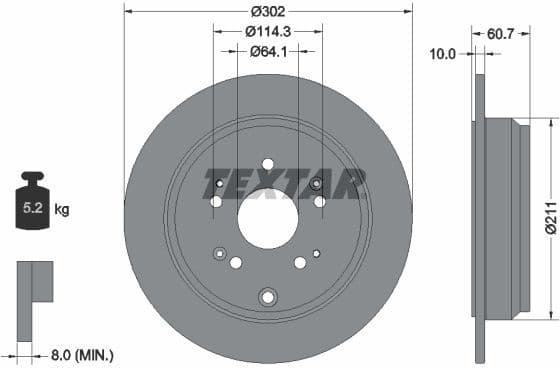 Brake Disc PRO 92227203
