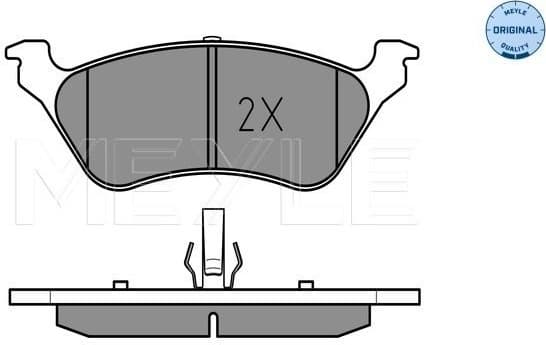 Brake Pad Set, disc brake MEYLE-ORIGINAL: True to OE. 025 240 3616/W