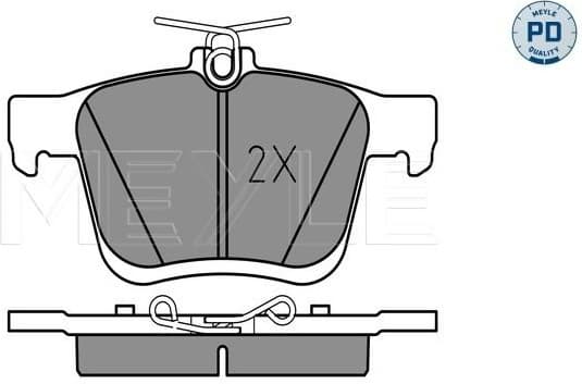 Brake Pad Set, disc brake MEYLE-PD: Advanced performance and design. 025 250 0816/PD