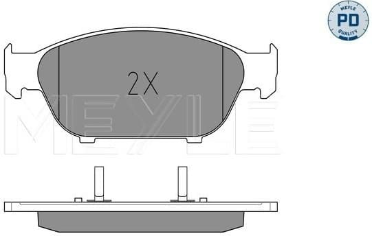 Brake Pad Set, disc brake MEYLE-PD: Advanced performance and design. 025 261 5820/PD - image 2
