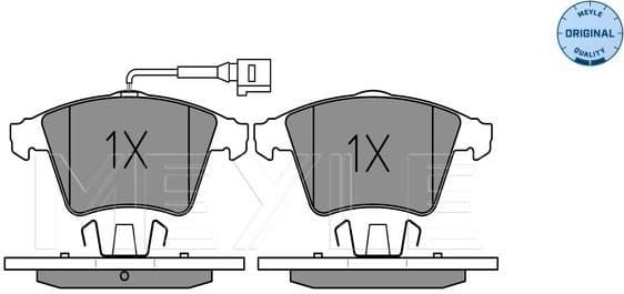 Brake Pad Set, disc brake MEYLE-ORIGINAL: True to OE. 025 237 4618/W