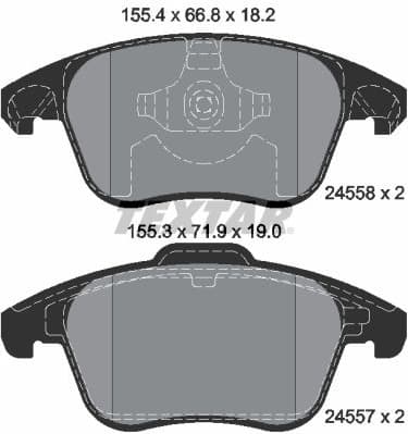 Brake Pad Set, disc brake Q+ 2455801
