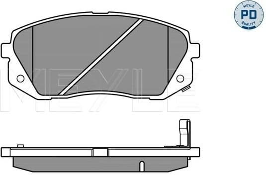 Brake Pad Set, disc brake MEYLE-PD: Advanced performance and design. 025 245 0116/PD - image 3