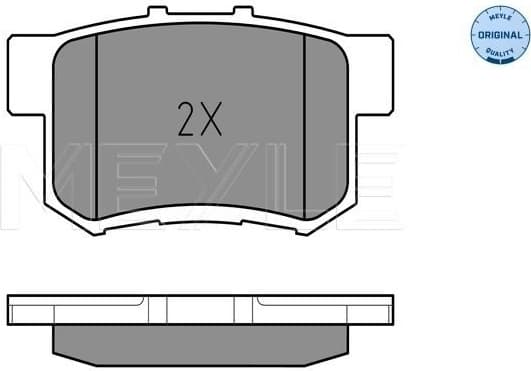 Brake Pad Set, disc brake MEYLE-ORIGINAL: True to OE. 025 242 3114/W - image 2