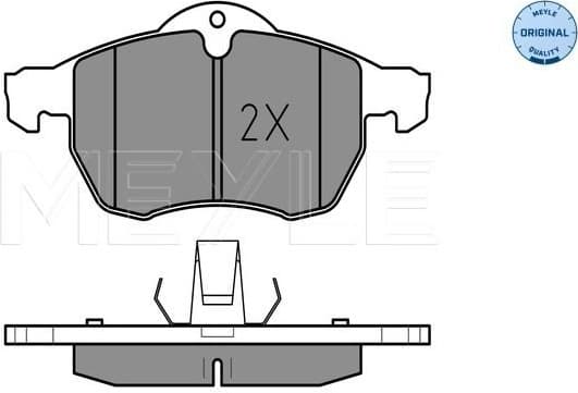 Brake Pad Set, disc brake MEYLE-ORIGINAL: True to OE. 025 230 5719/W