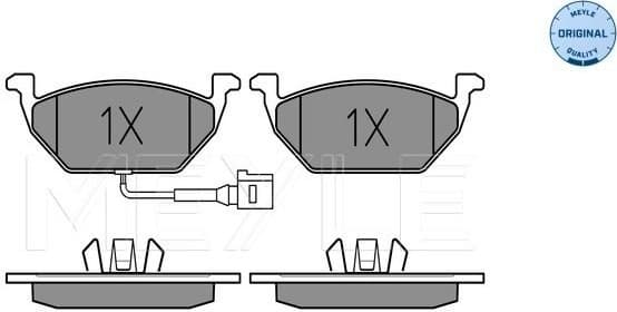 Brake Pad Set, disc brake MEYLE-ORIGINAL: True to OE. 025 231 3119/W