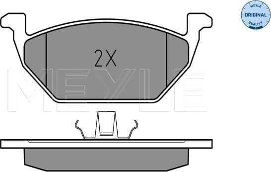 Brake Pad Set, disc brake MEYLE-ORIGINAL: True to OE. 025 231 3119/W - image 2