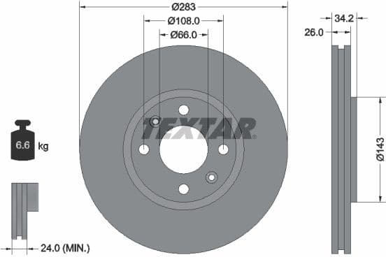 Brake Disc PRO 92111603