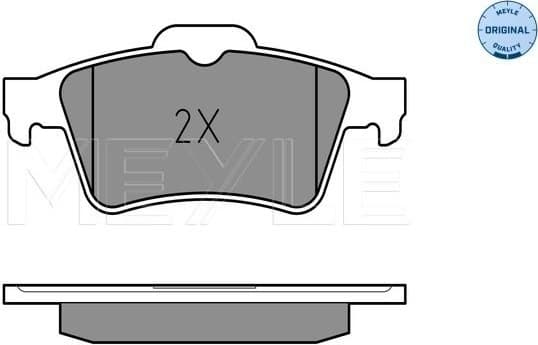 Brake Pad Set, disc brake MEYLE-ORIGINAL: True to OE. 025 234 8216 - image 2