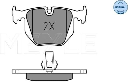 Brake Pad Set, disc brake MEYLE-ORIGINAL: True to OE. 025 214 8717
