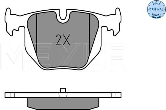 Brake Pad Set, disc brake MEYLE-ORIGINAL: True to OE. 025 214 8717 - image 2