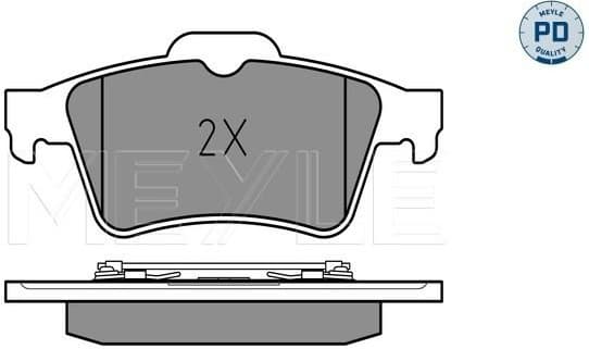 Brake Pad Set, disc brake MEYLE-PD: Advanced performance and design. 025 234 8216/PD
