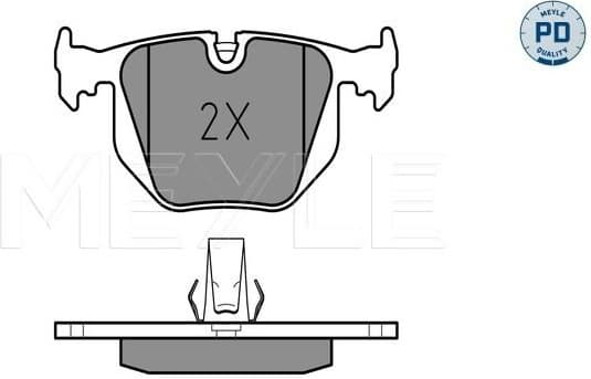 Brake Pad Set, disc brake MEYLE-PD: Advanced performance and design. 025 214 8717/PD