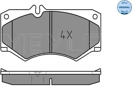 Brake Pad Set, disc brake MEYLE-ORIGINAL: True to OE. 025 207 8418