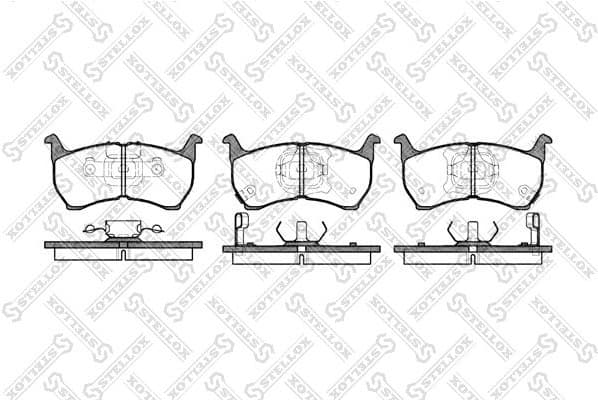 Brake Pad Set, disc brake 175 002-SX