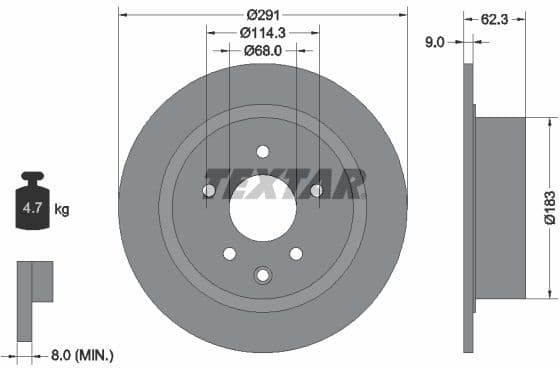 Brake Disc PRO 92237103
