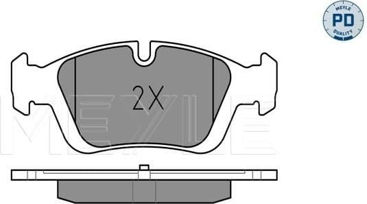 Brake Pad Set, disc brake MEYLE-PD: Advanced performance and design. 025 232 8717/PD - image 2
