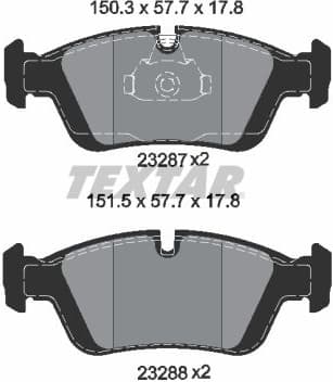 Brake Pad Set, disc brake Q+ 2328702