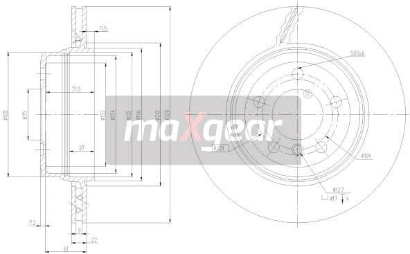 Brake Disc 19-1949 - image 2