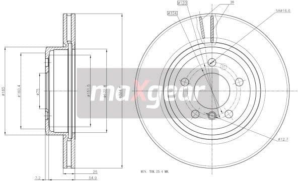 Brake Disc 19-1841 - image 2
