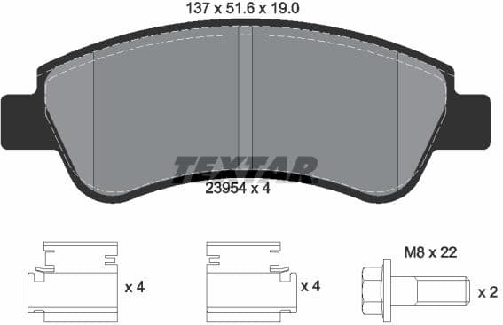 Brake Pad Set, disc brake Q+ 2395401