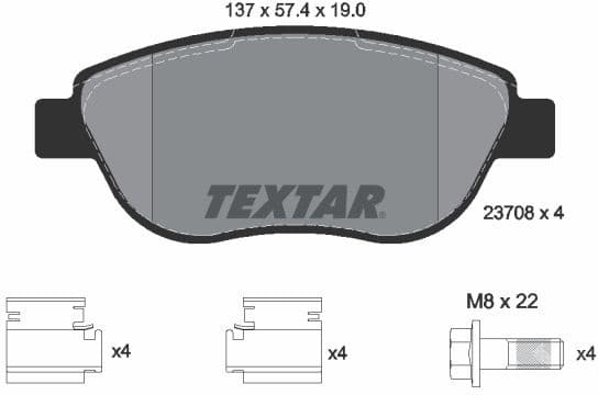 Brake Pad Set, disc brake Q+ 2370803