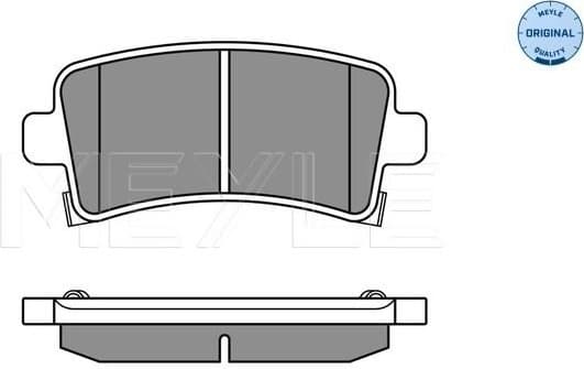 Brake Pad Set, disc brake MEYLE-ORIGINAL: True to OE. 025 244 2116/W - image 2
