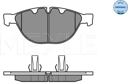 Brake Pad Set, disc brake MEYLE-ORIGINAL: True to OE. 025 237 9120 - image 2
