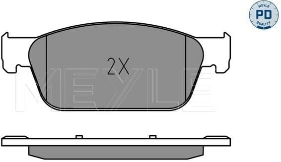 Brake Pad Set, disc brake MEYLE-PD: Advanced performance and design. 025 246 2318/PD - image 2