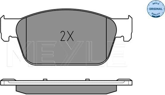 Brake Pad Set, disc brake MEYLE-ORIGINAL: True to OE. 025 246 2318/W - image 2
