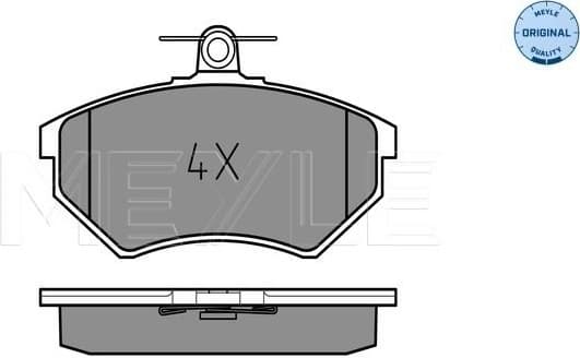 Brake Pad Set, disc brake MEYLE-ORIGINAL: True to OE. 025 201 6819