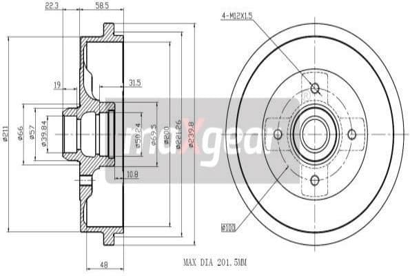Brake Drum 19-0823