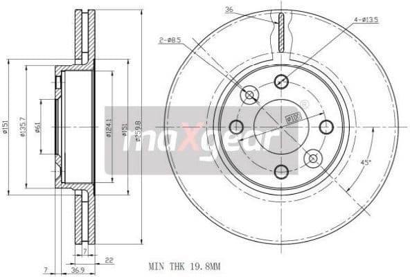 Brake Disc 19-0954