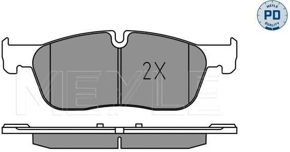 Brake Pad Set, disc brake MEYLE-PD: Advanced performance and design. 025 221 4519/PD - image 2