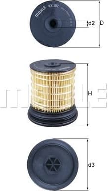 Filter diesel fuel KX397