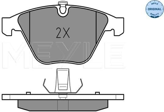 Brake Pad Set, disc brake MEYLE-ORIGINAL: True to OE. 025 233 4720