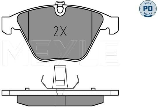 Brake Pad Set, disc brake MEYLE-PD: Advanced performance and design. 025 233 4720/PD