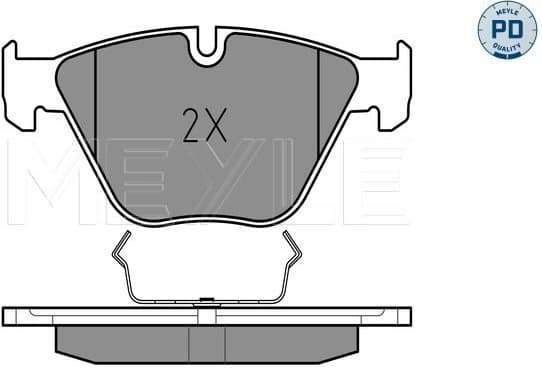 Brake Pad Set, disc brake MEYLE-PD: Advanced performance and design. 025 233 4720/PD - image 2