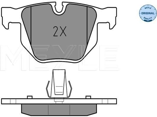 Brake Pad Set, disc brake MEYLE-ORIGINAL: True to OE. 025 237 3217